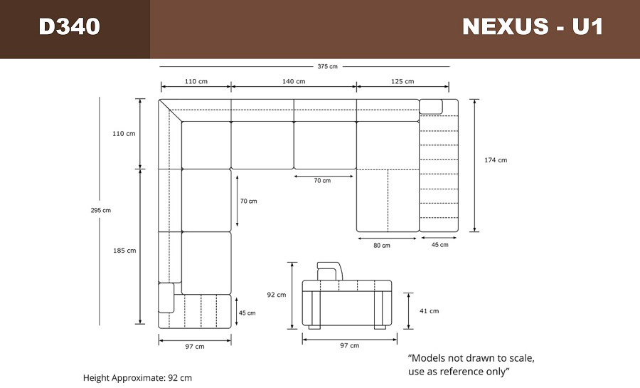 Nexus - U1 - Leather Sofa Lounge Set